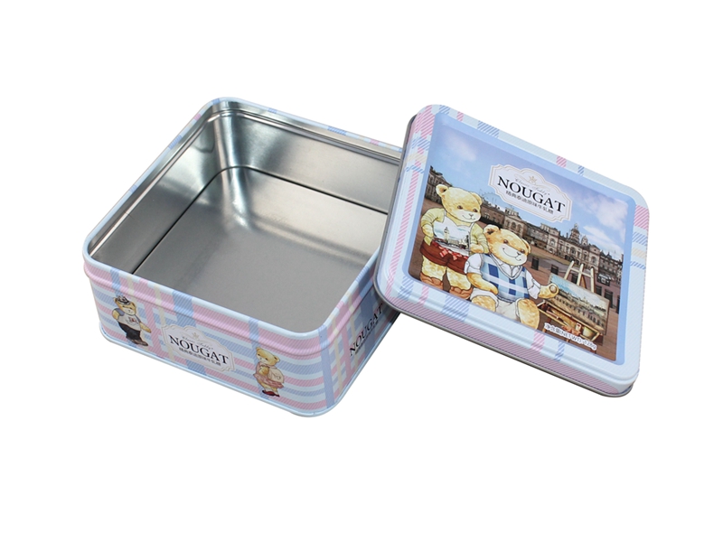 Small square cookie tin box Small square cookie tin box